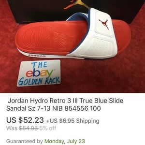 jordan 3 true blue slides